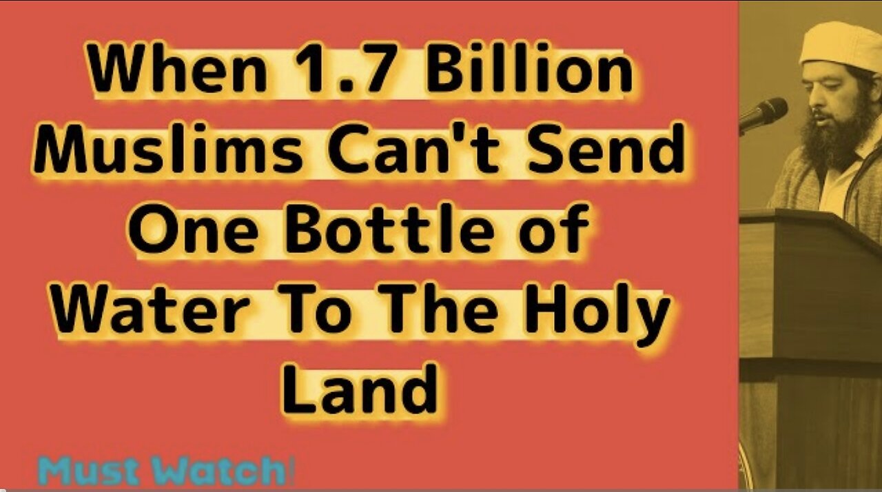 When 1.7 Billion Muslims Can't Send One Bottle of Water to the Holy Land