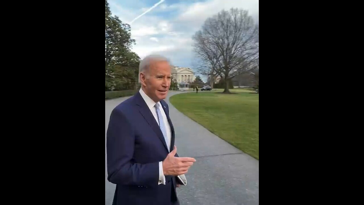 I Did A Video! Biden Tells A Reporter