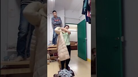 Best funny video 😂😂 Chinese Husband and wife funny moments clips