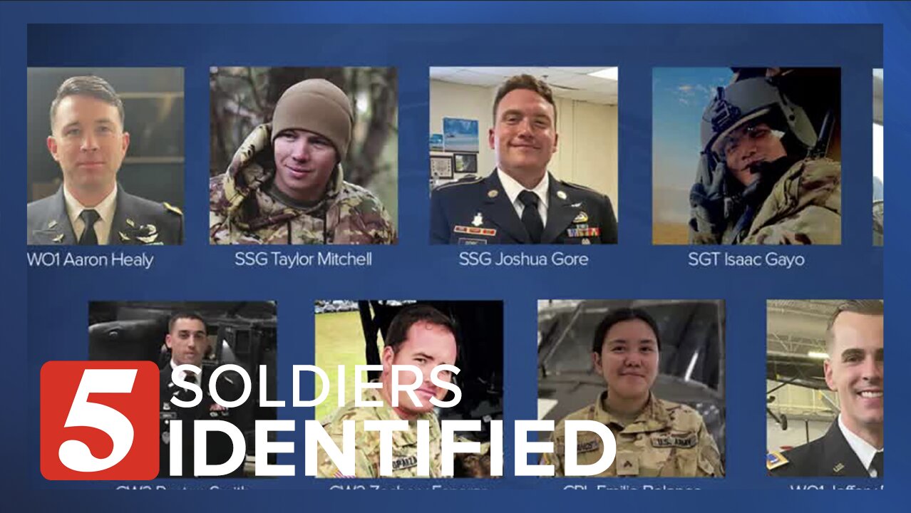 9 soliders identified in Kentucky Black Hawk crash