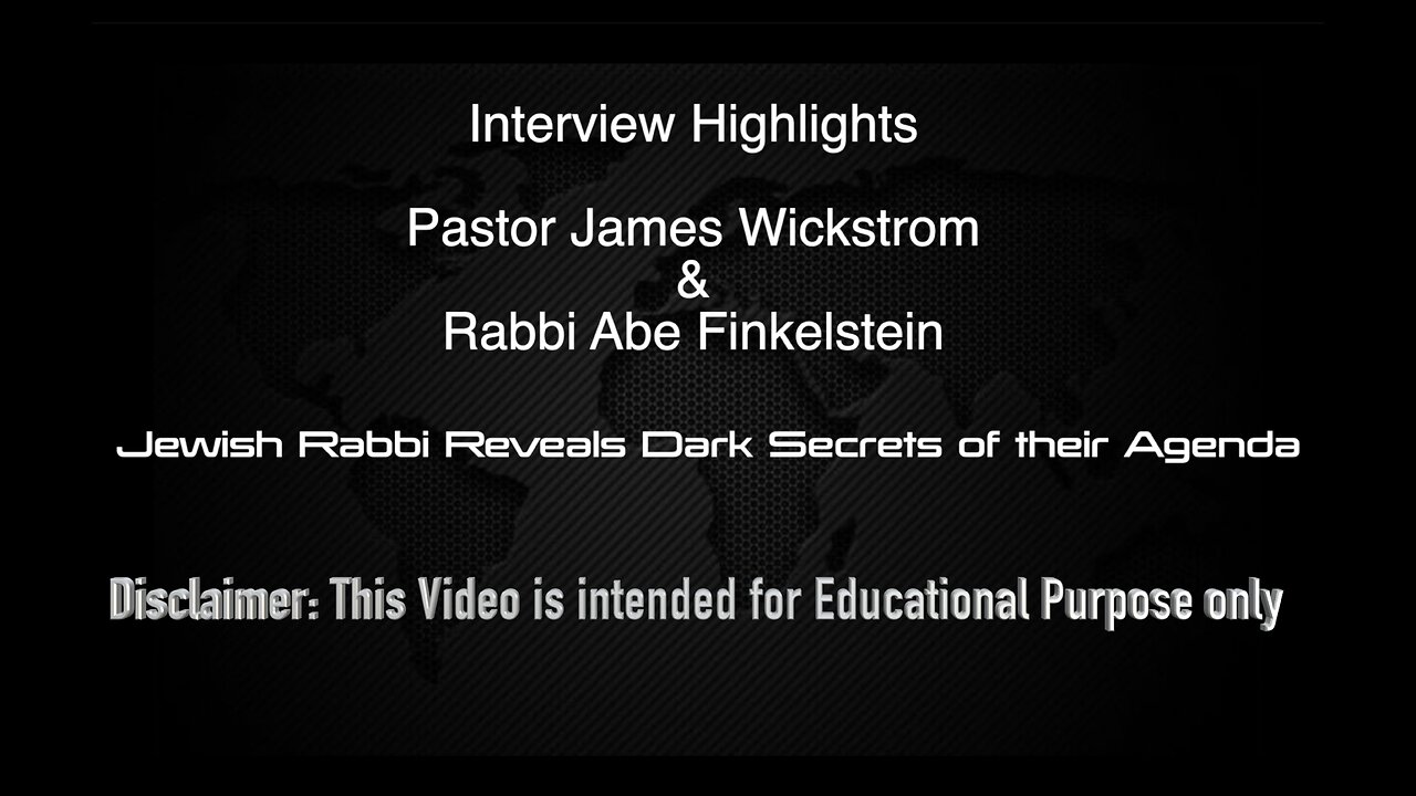 Full interview Pastor James Wickstrom and Rabbi Finkelstein