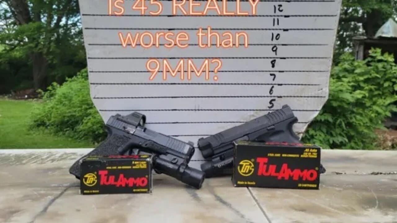 Recoil Test: 9mm vs 45 ACP