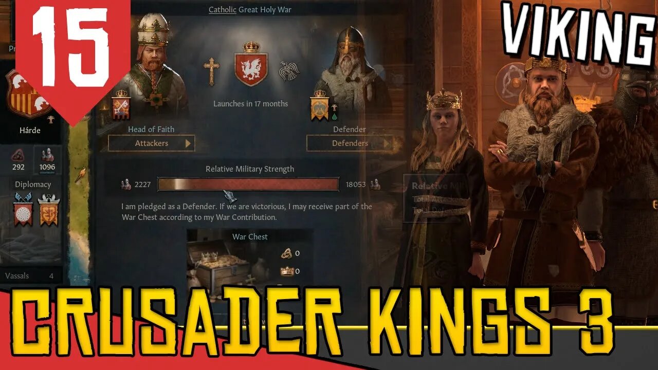 CRUZADA Pela INGLATERRA e TUTORIAL DE REFORMAR FÉ - Crusader Kings 3 The Northmen #15[Gameplay PTBR]