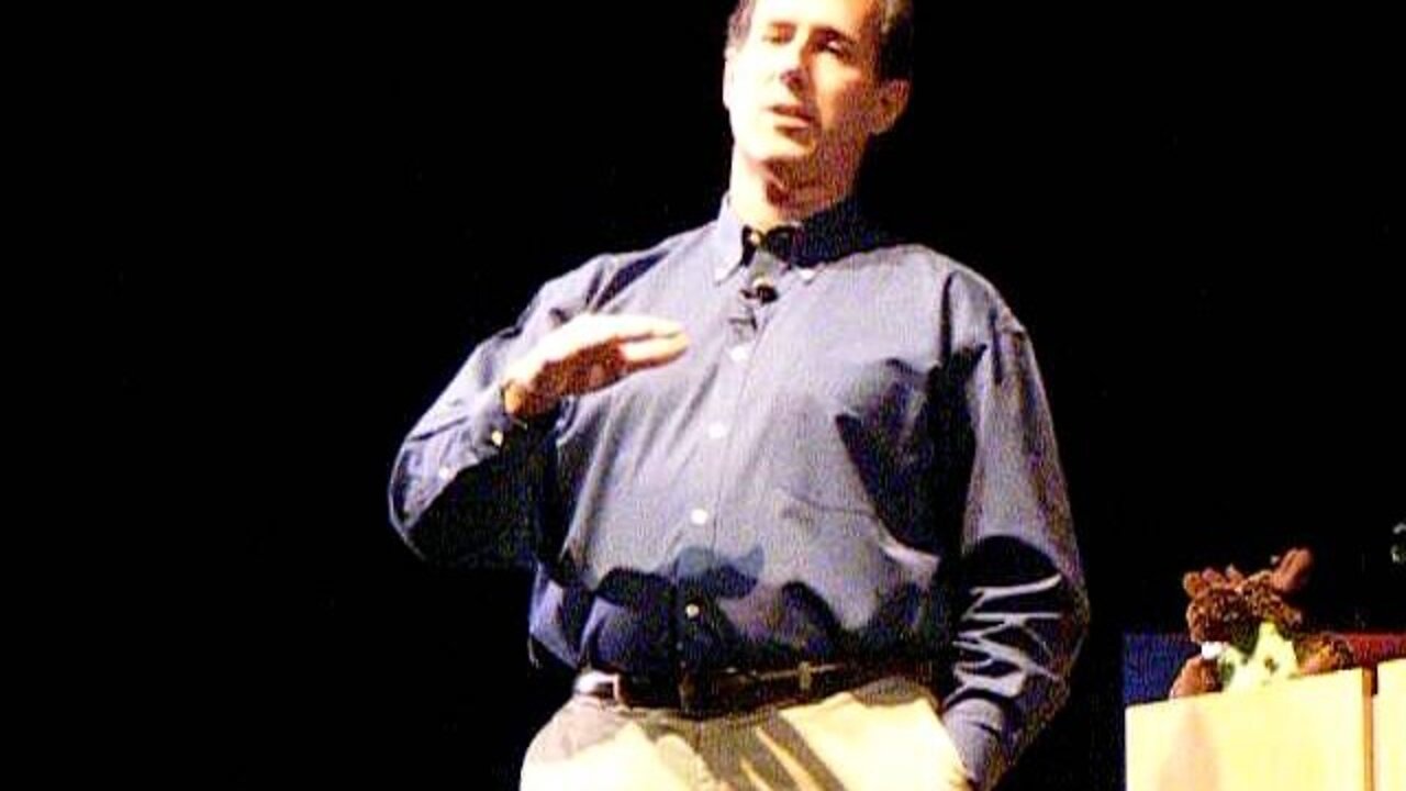 Santorum answers a question on crony capitalism.AVI