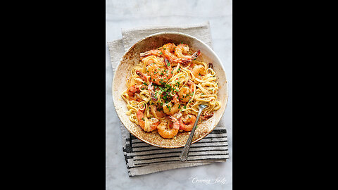 Shrimp and Garlic Spaghetti