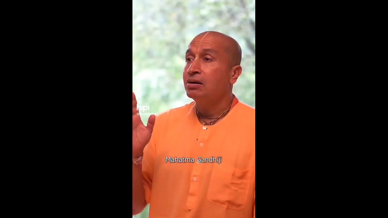 Mahatma Gandhi ke bare mein kuchh bata raha hai