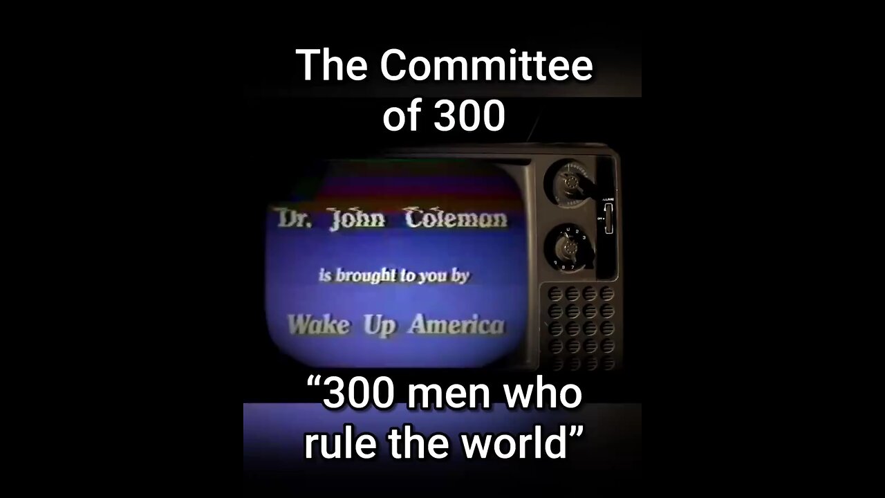 The committee of 300 men who rule the world. Secret Organization