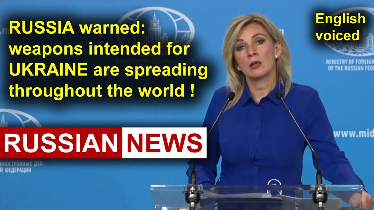 Russia warned: weapons intended for Ukraine are spreading throughout the world! Zakharova