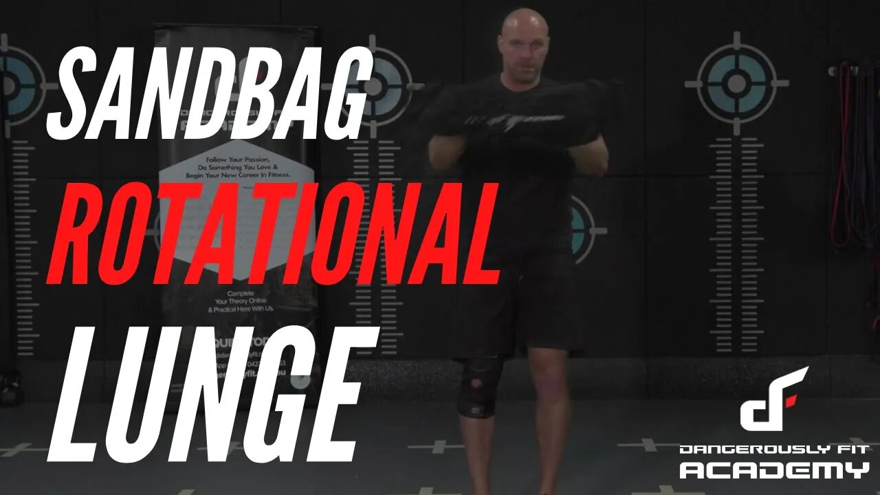 Sandbag Rotational Lunge (Demonstration)