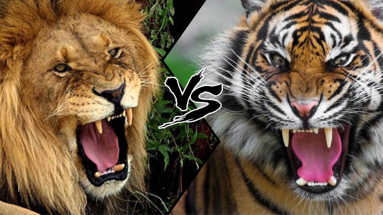 KING of Lion VS Tiger - Who will win in a fight