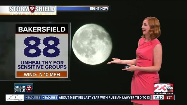 Scattered showers are ending, triple digits are remaining