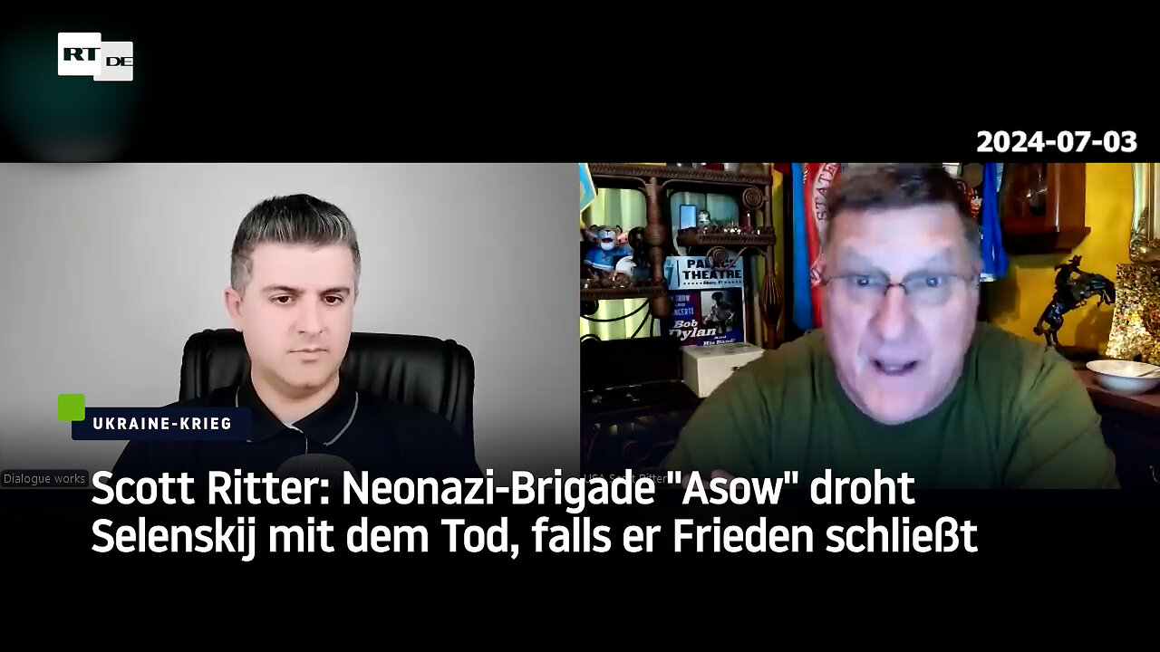 Scott Ritter: Neonazi-Brigade "Asow" droht Selenskij mit dem Tod, falls er Frieden schließt