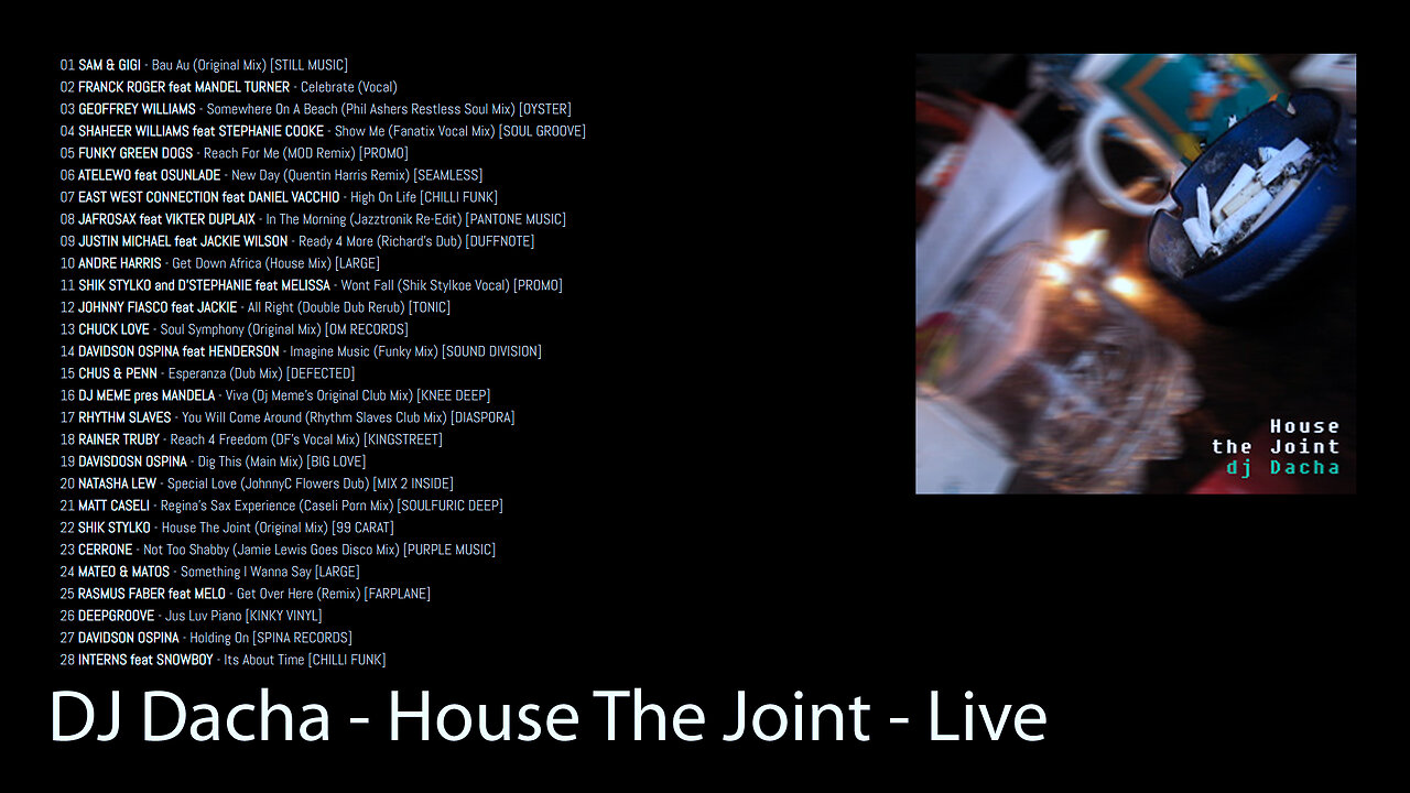 DJ Dacha - House The Joint - Live DJ set House Music