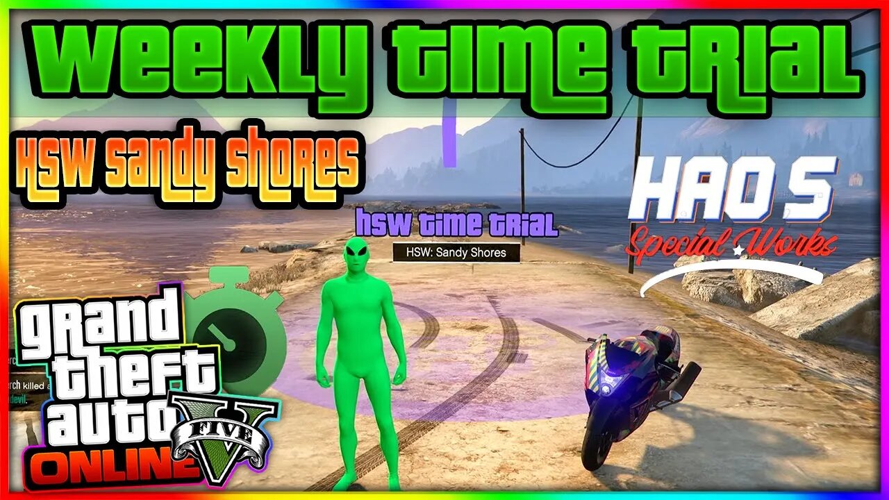 GTA 5 Time Trial HSW Sandy Shores (Quickest Way To Complete Guaranteed!)