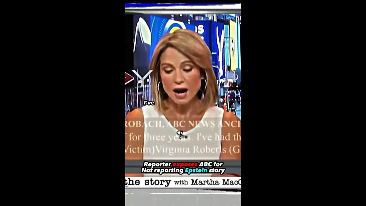 Reporter exposes abc for not reporting Epstein story