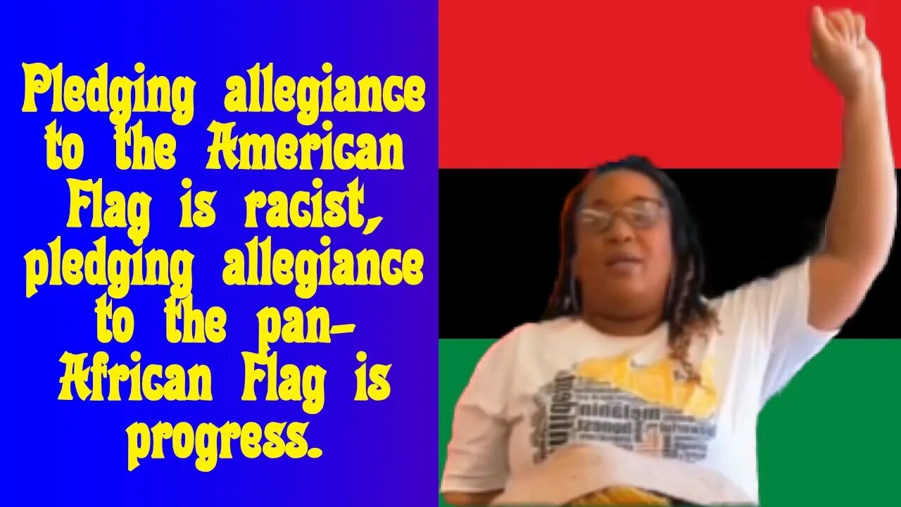 Pledging Allegiance to the American flag is racist.