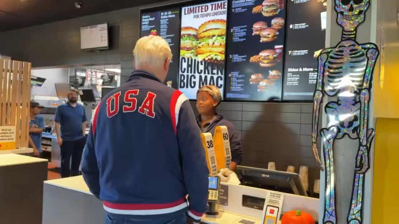 Bill Clinton visited a McDonald's where the cashier mistook him for Joe Biden