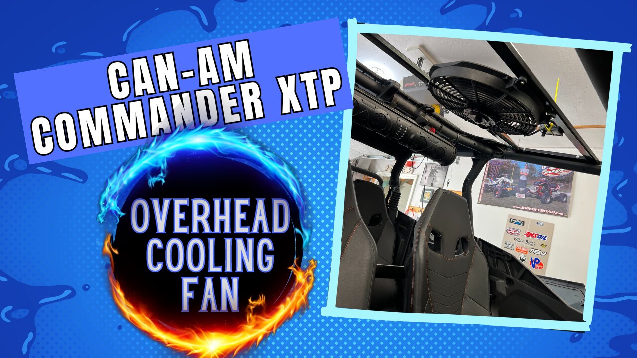 Can Am Commander XTP Overhead Cooling Fan - Beat the cabin heat with this mod!