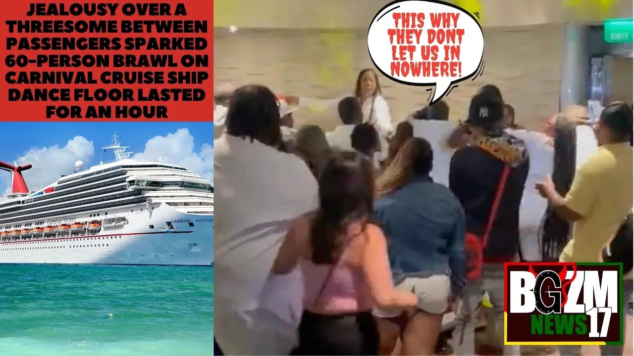 Jealousy over a THREESOME between passengers sparked 60 min 60-person brawl on Carnival Cruise ship