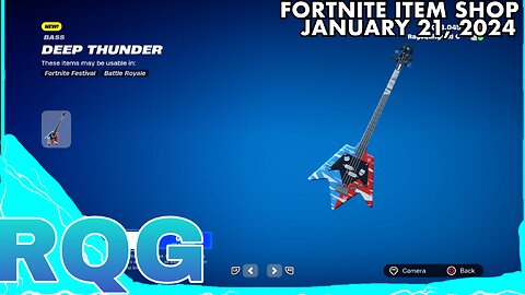 "NEW" DEEP THUNDER BASS GUITAR+NO MARVEL STUFF! FORTNITE ITEM SHOP (January 21, 2024)