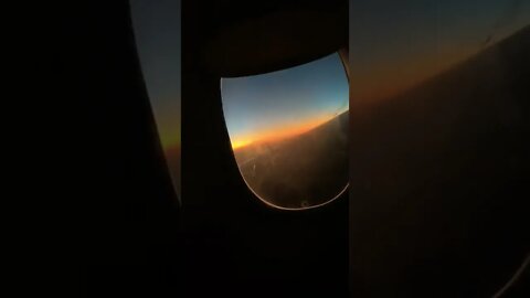 Night in aeroplane &sunrise outside #subscribe #short #beautiful #nature #sunrise #aeroplane #night