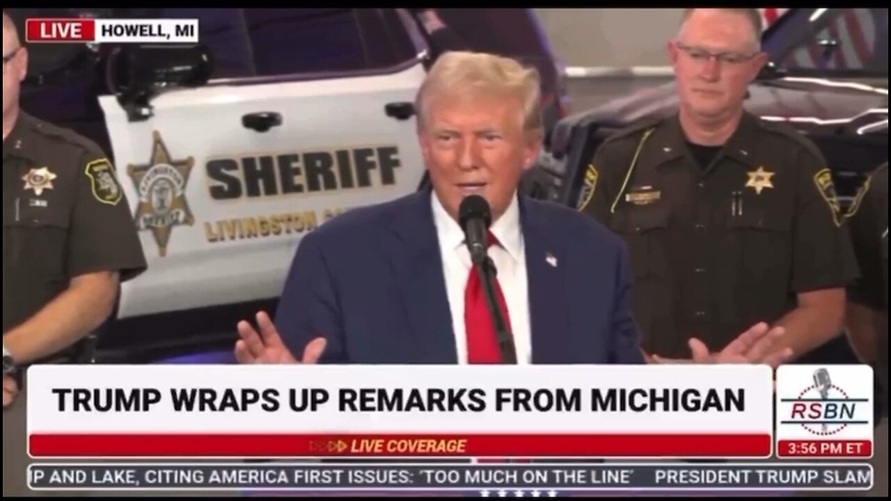 President Trump Mic Drop On Fake News Reporter August 2024