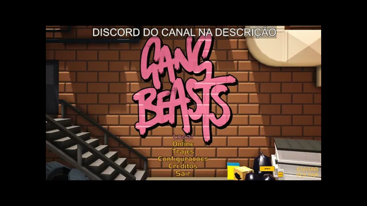 jogando com o Bolsonaro e o Yukirito falando sobre gang beasts