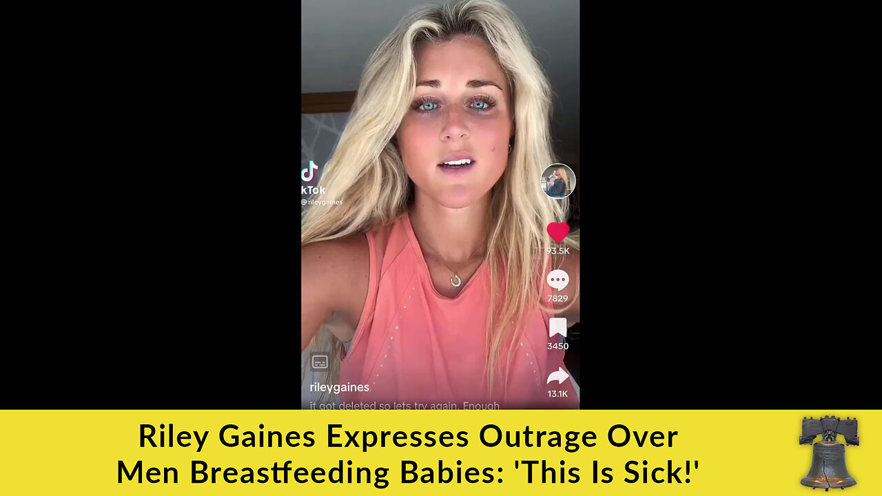 Riley Gaines Expresses Outrage Over Men Breastfeeding Babies: 'This Is Sick!'