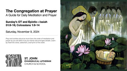 Sunday’s OT and Epistle—Isaiah 51:9-16; Colossians 1:9-14