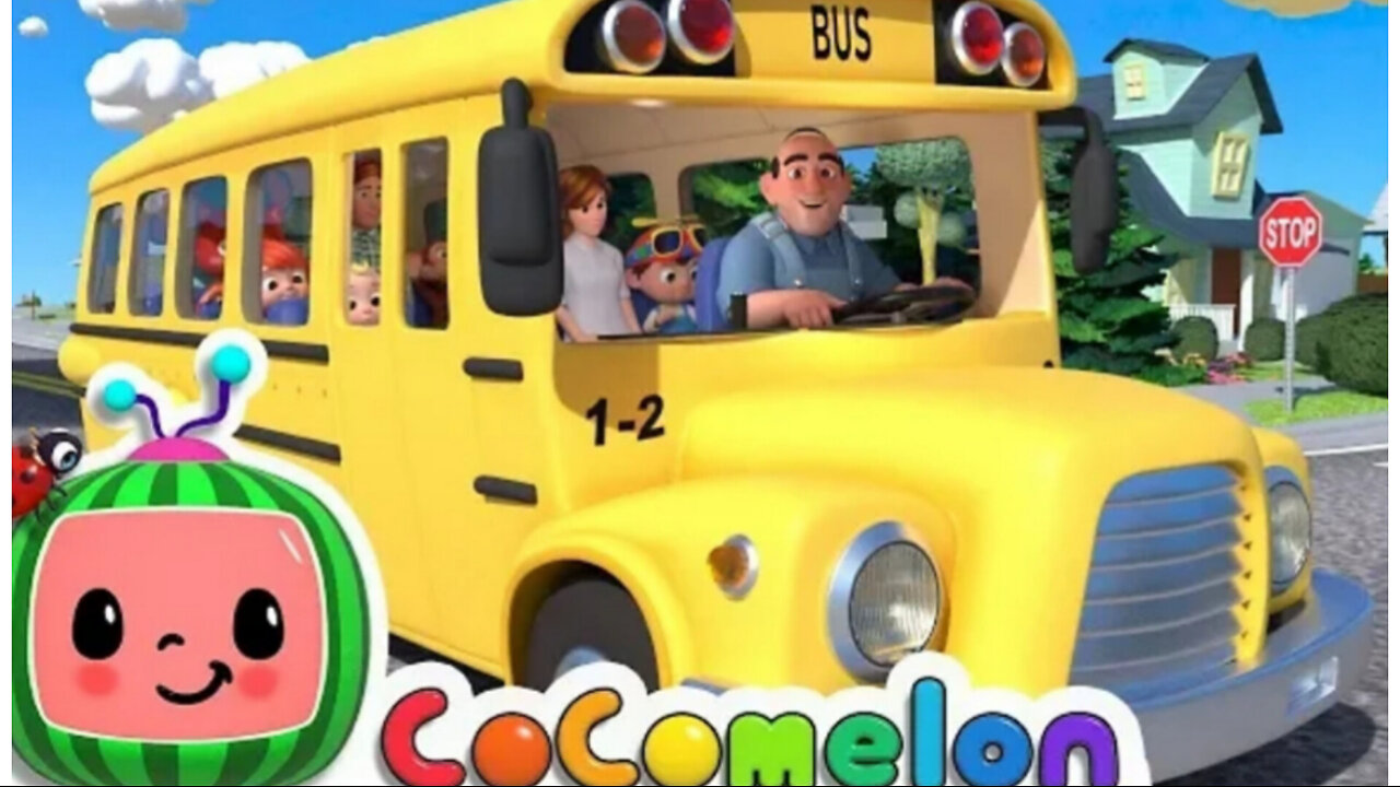 Wheels on the bus go round and round | CoComelon Nursery Rhymes & kids song