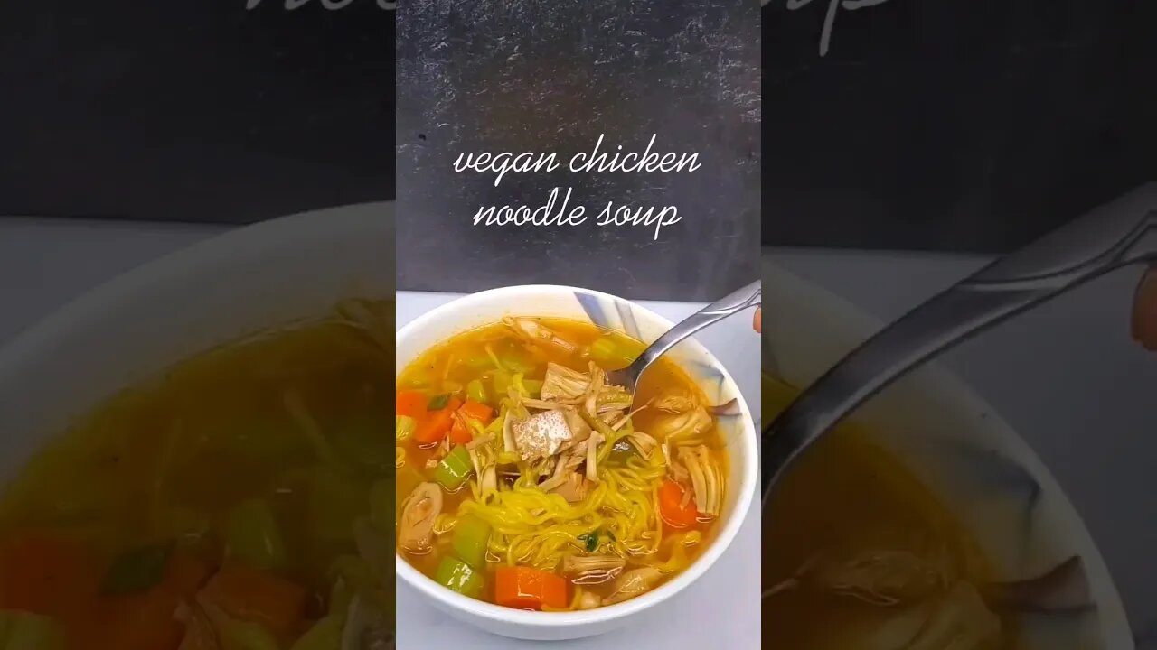 vegan chicken noodle soup