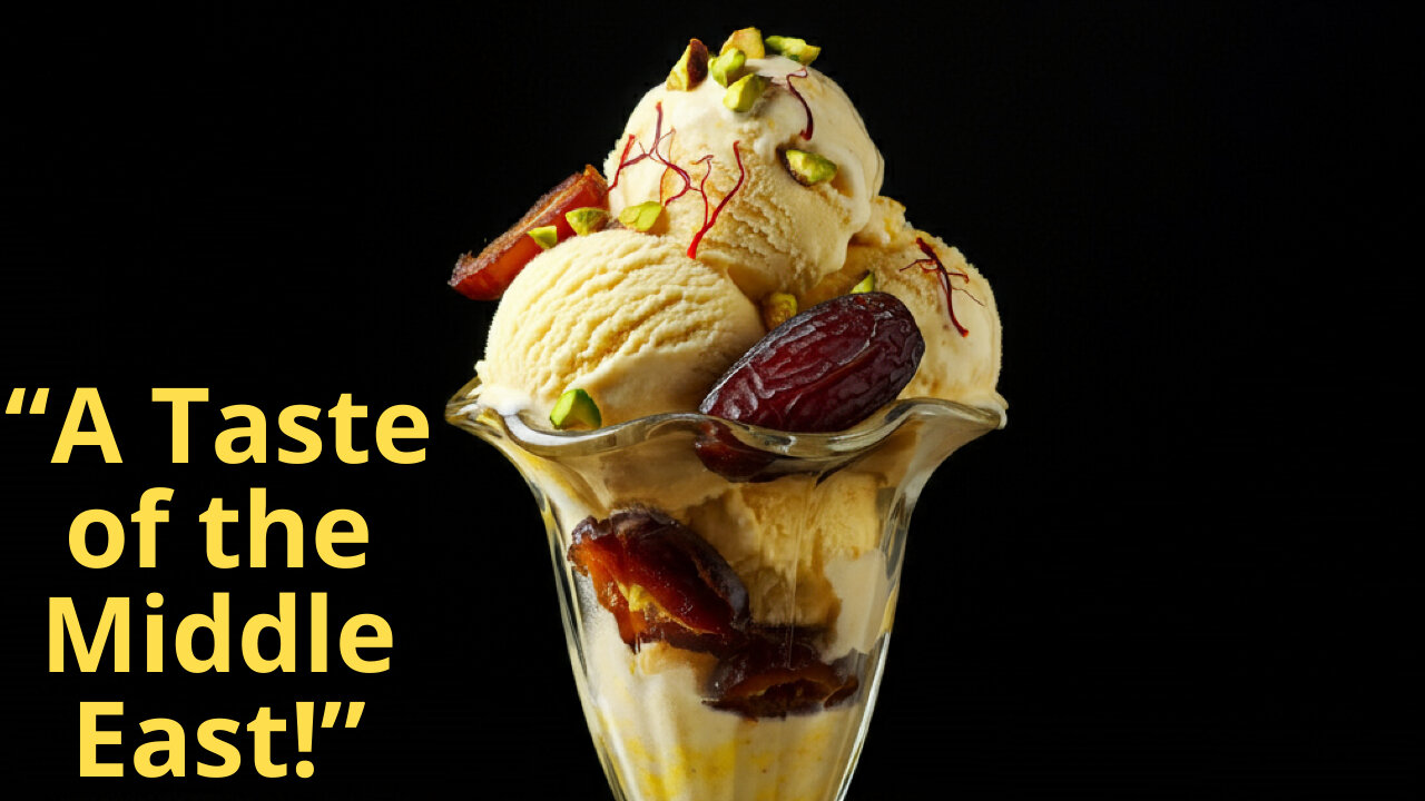Indulge in Saffron-Date Ice Cream: A Middle Eastern Delight