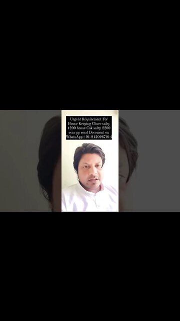 House Keeping job | House Cooking job #shorts #jobs #fcenterorise #vacancy