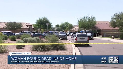 Woman found dead inside Phoenix home Friday morning