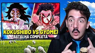 PASTOR REACT KOKUSHIBO VS GYOMEI: BATALHA COMPLETA VEJA COMO FOI! | DEMON SLAYER