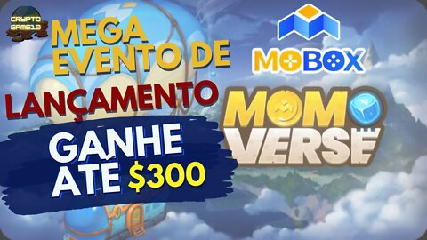 MOBOX - O MELHOR GAMEFI LANÇA O MOMOVERSE! EVENTO DE LANÇAMENTO (GANHE ATÉ $300 INVESTINDO $20.)