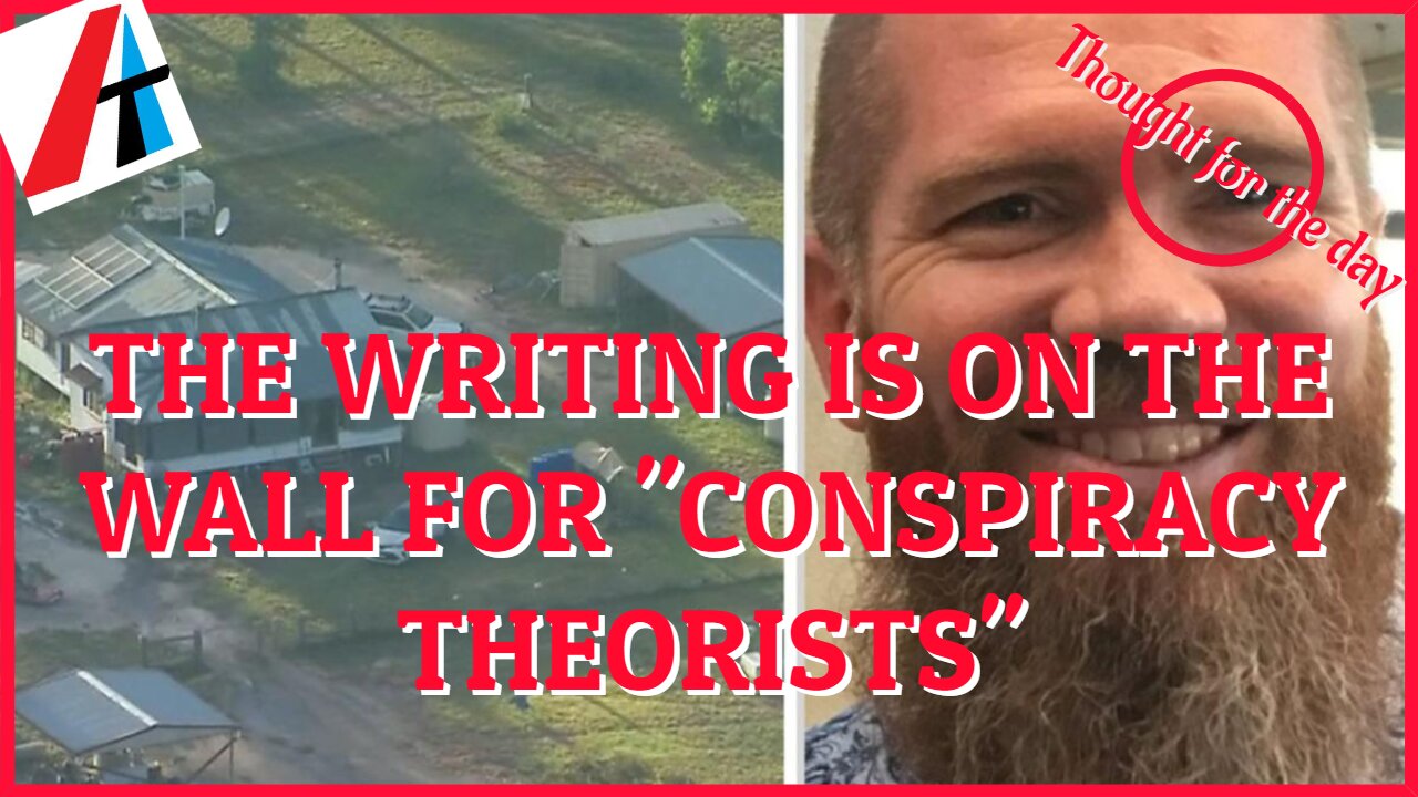 THE WRITING IS ON THE WALL FOR "CONSPIRACY THEORISTS"