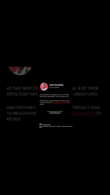 You were lied to about money…