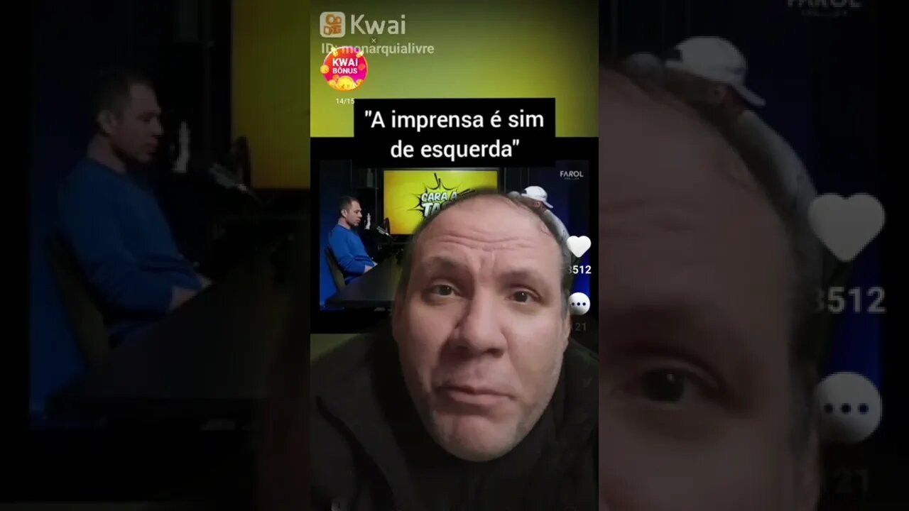 Apresentador Tiago Leifert afirma que a imprensa é 100% . Por isso que perseguem Bolsonaro