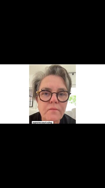 Rosie O'Donnell fights back tears after the Supreme Court ruling. She is scared for her life