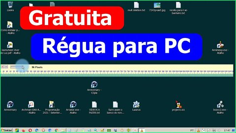 JR Screen Ruler Régua virtual gratuita para a tela do seu computador.