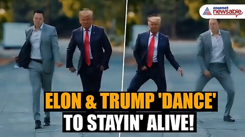 Elon Musk Shares Hilarious AI Video of Himself and Trump Dancing to Stayin' Alive