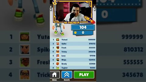 #SUBWAYSURFERS NO COINS SEM LAG. #cosmiconerd