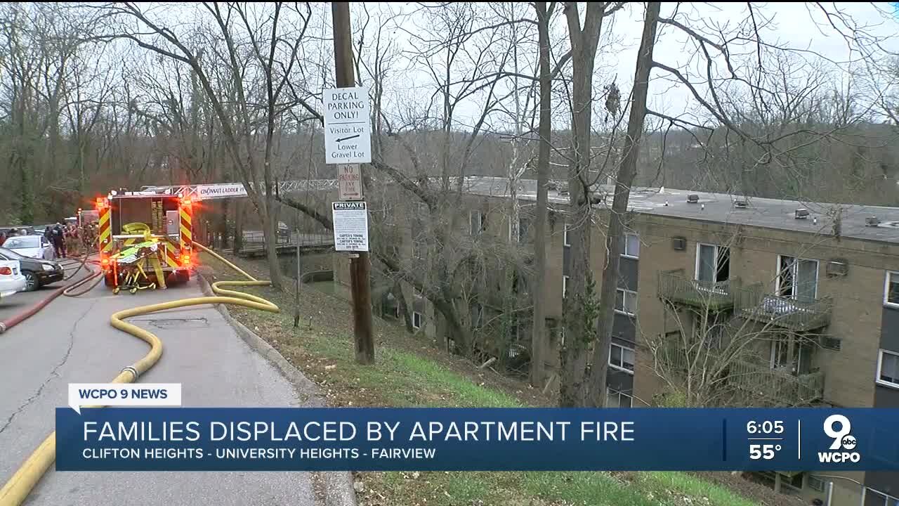 Families displaced after Christmas Eve apartment fire