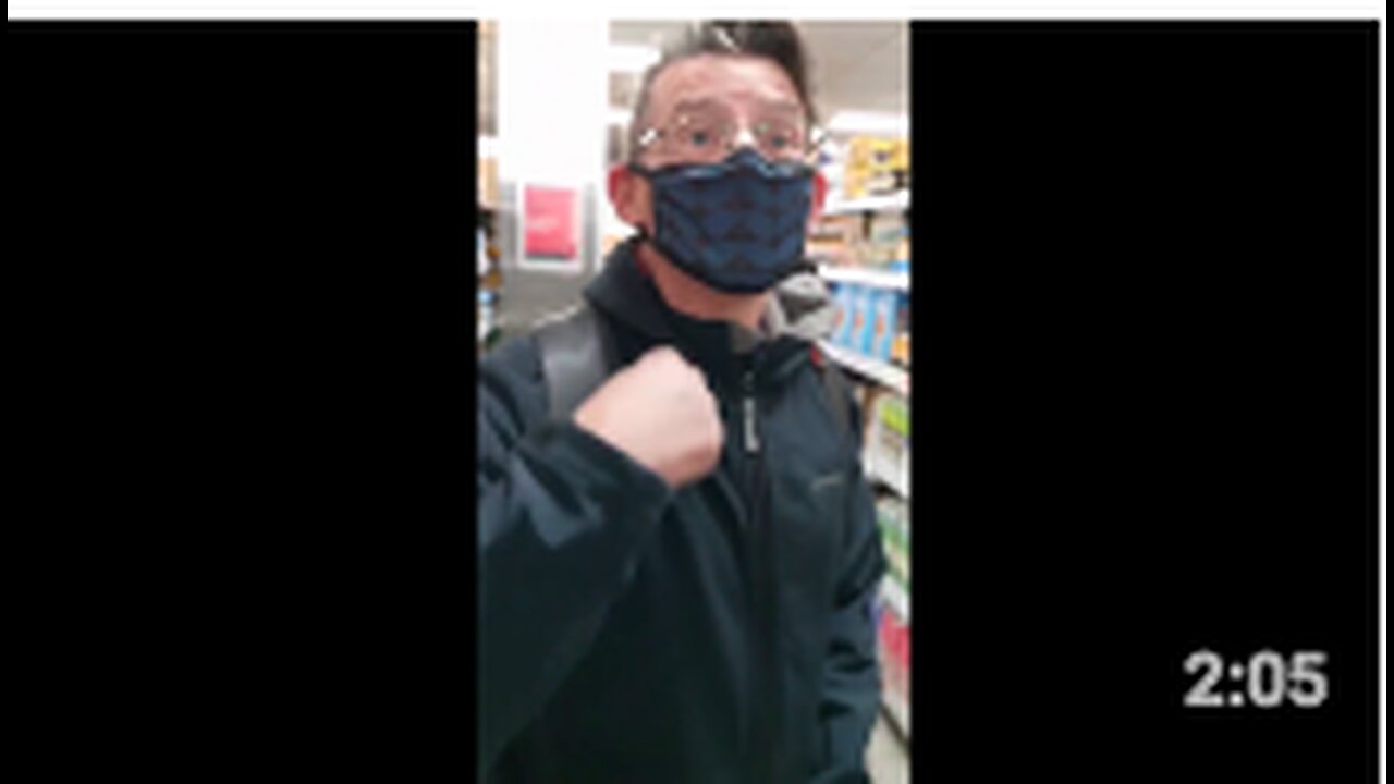 CoVid Sheeple Gone Wild - BRAINWASHED Slave Muzzle Wearing Gimp In Sainsbury's UK