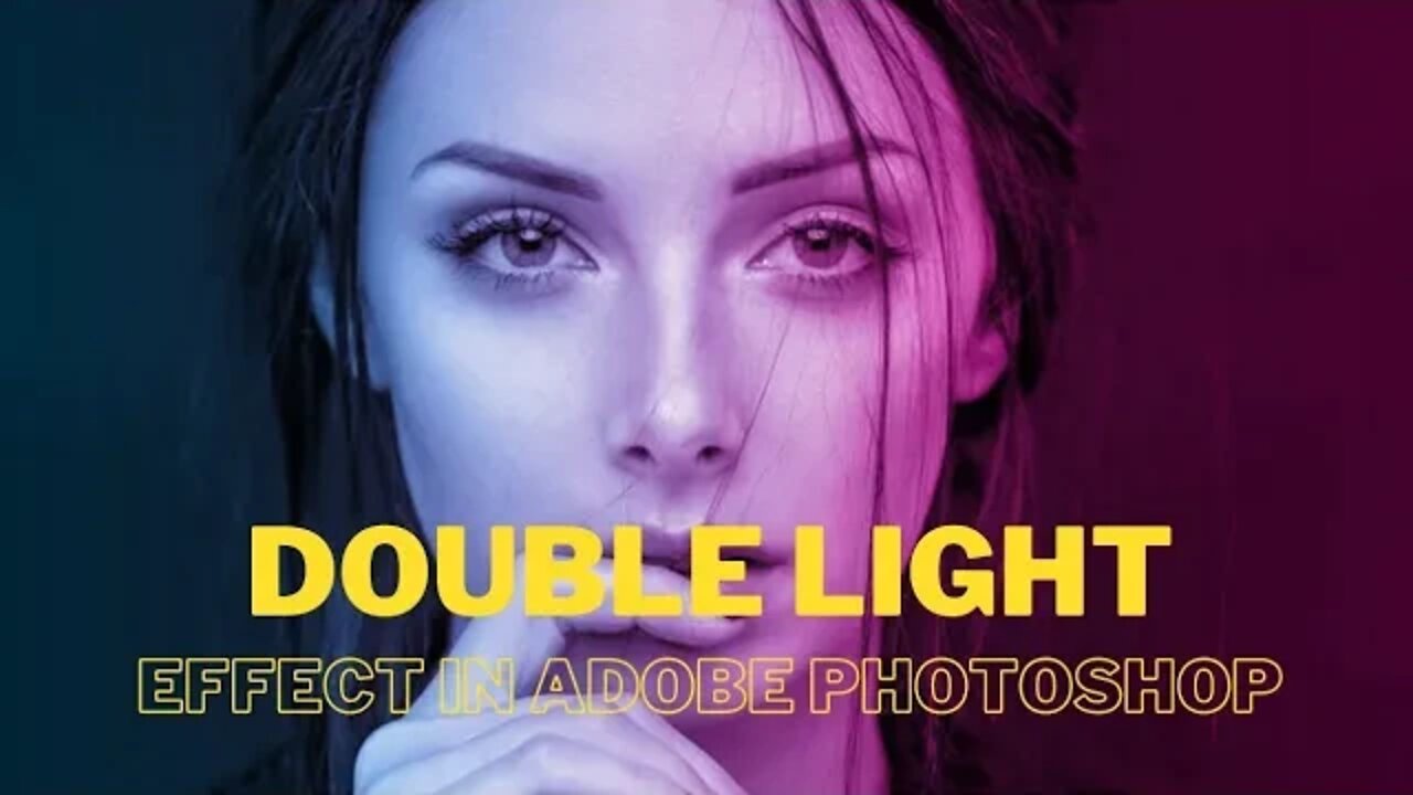 Double Light Effect in Adobe Photoshop | #adobephotoshop