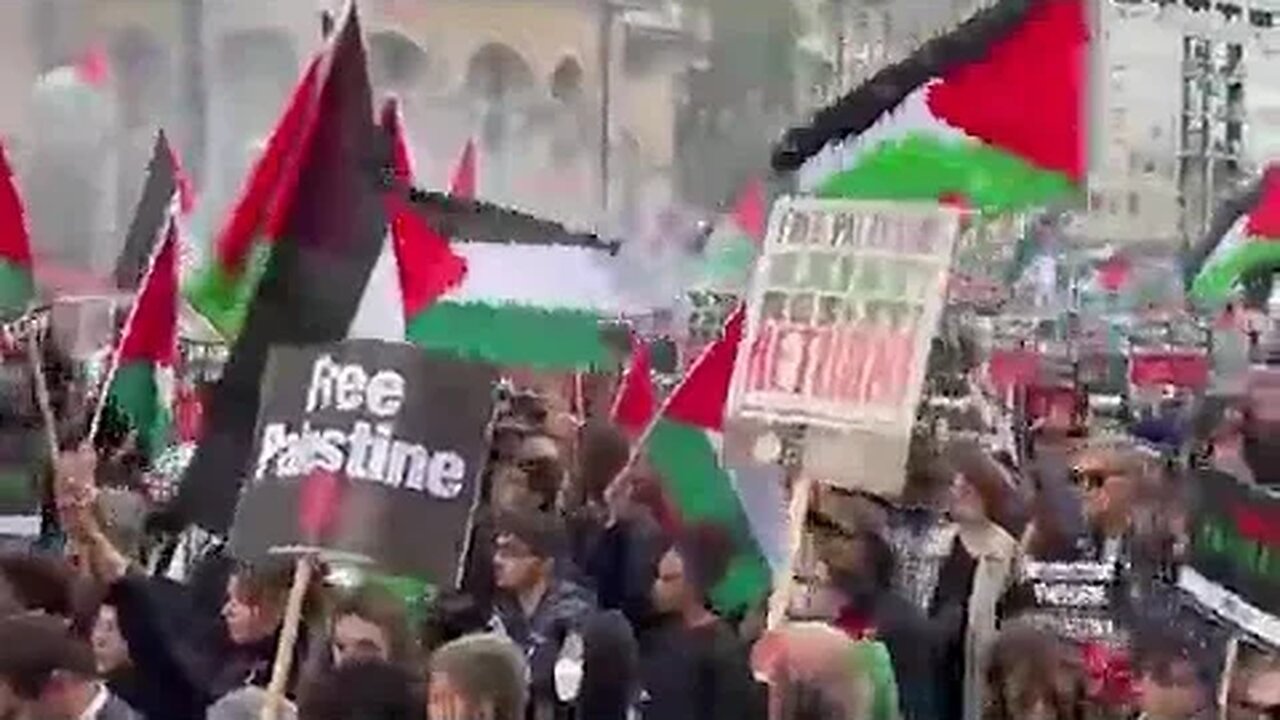 Palestine rally in London today