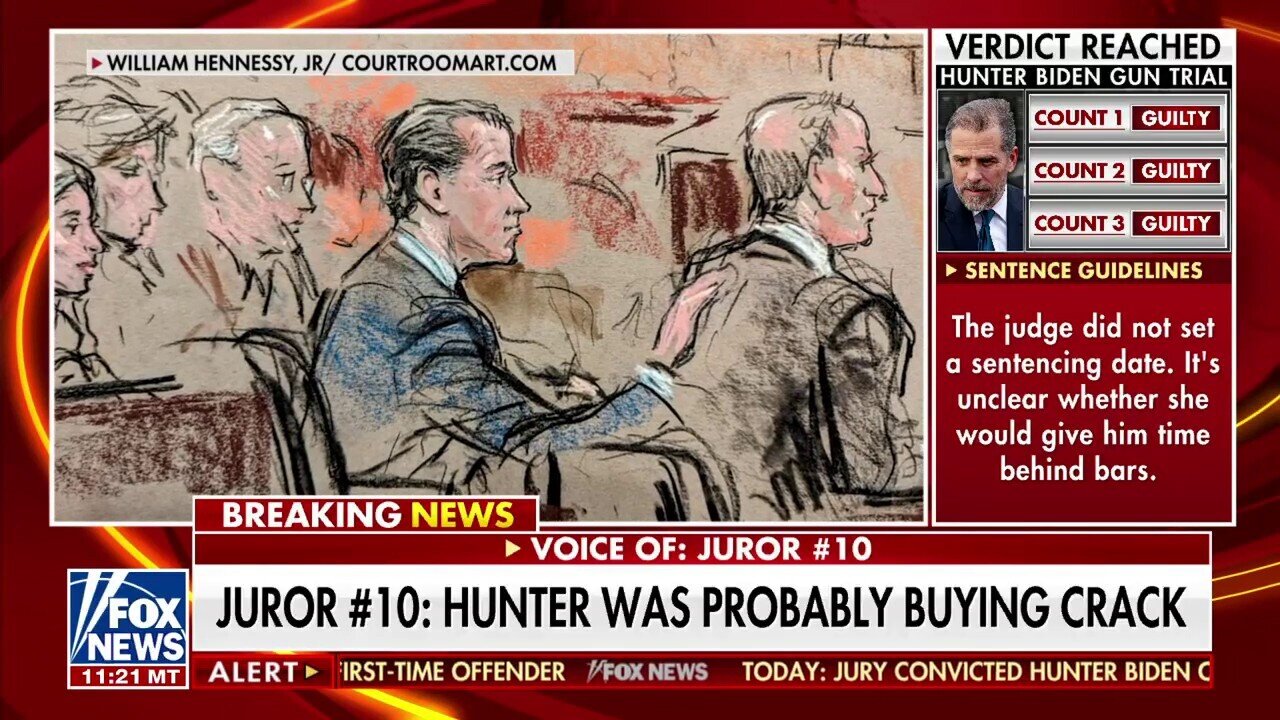 Hunter Biden Juror Speaks Out After Guilty Verdict: 'Politics Played No Part In This'