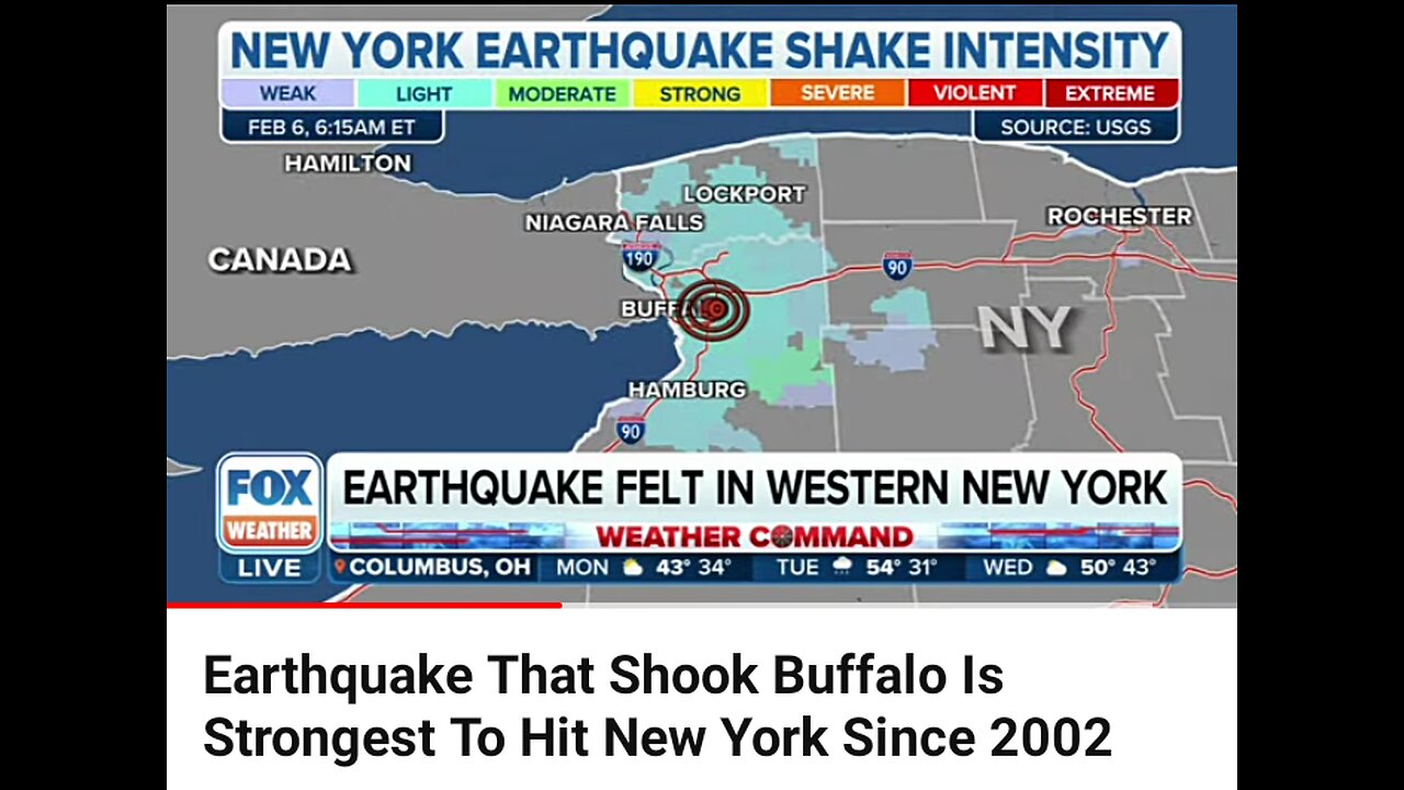 After Buffalo Earthquake: Talk of Earthquakes Locusts & Los Angeles!