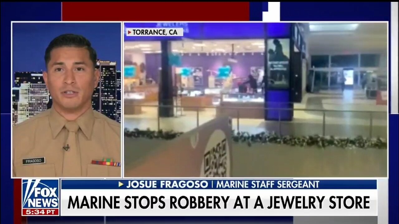 Marine Staff Sergeant Describes His Take Down Of Smash And Grab Robber